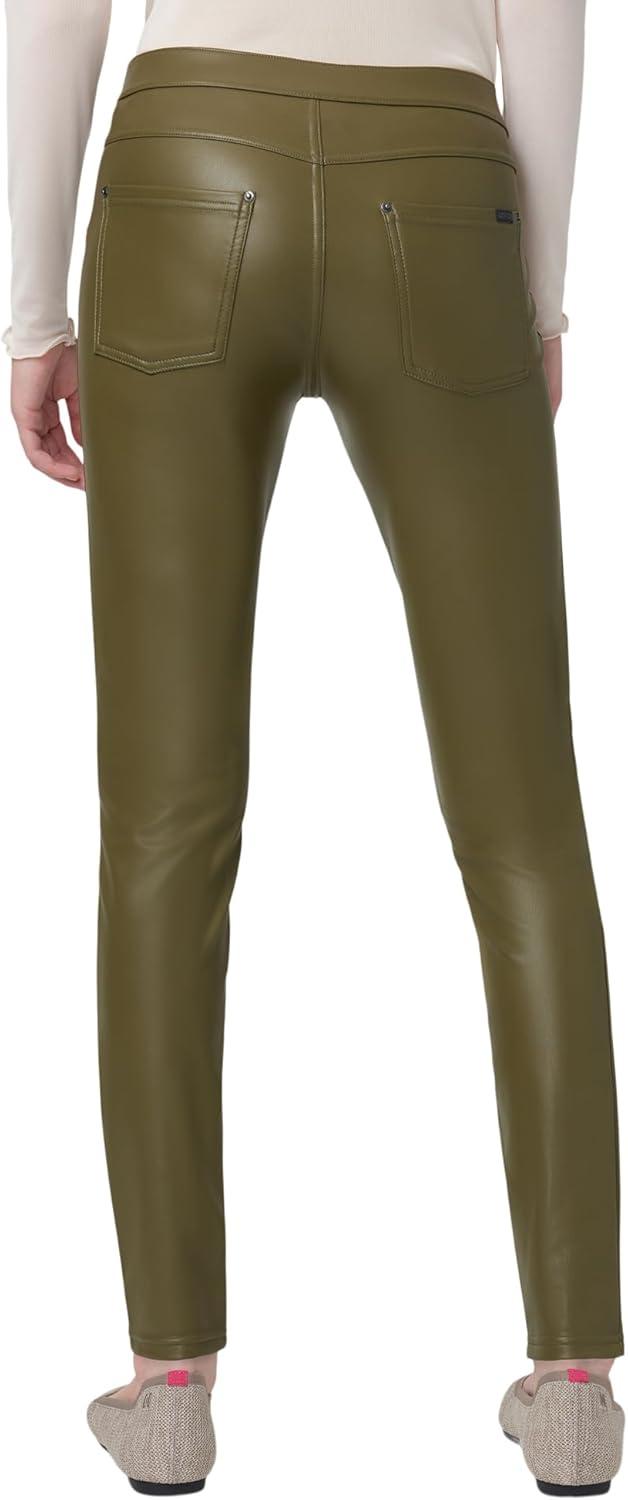 imageHUE Womens Faux Leather LeggingsDark Olive