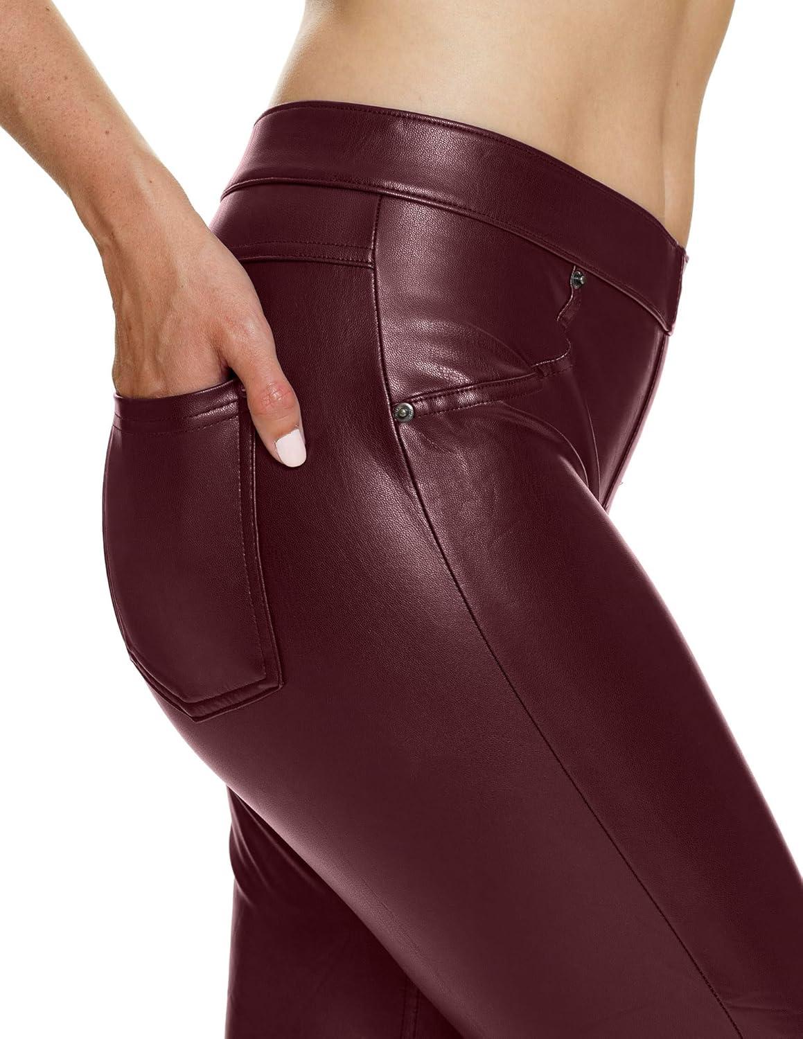imageHUE Womens Faux Leather LeggingsPort Royale