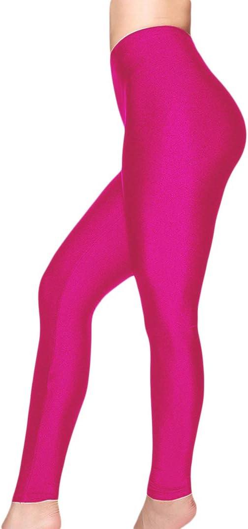 imageRomastory Womens Stretched Shiny Sports Leggings MidWaist Elastic Pants Shining Leggings TightsRosered