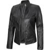 Amy - Black Leather Jacket Women