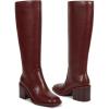 Burgundy Square Toe