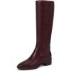 Burgundy-block Heels