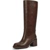 Dark Brown-chunky Heels