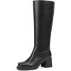 Matte Black Platform Heel
