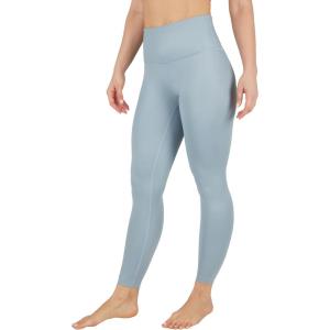 90 Degree By Reflex Womens High Waist High Shine Faux Leather Ankle Leggings(Lead)