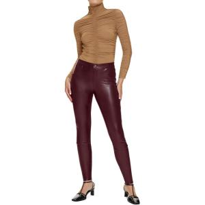 HUE Women’s Faux Leather Leggings(Port Royale)