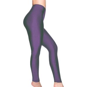 Romastory Women’s Stretched Shiny Sports Leggings Mid-Waist Elastic Pants Shining Leggings Tights(Purple)