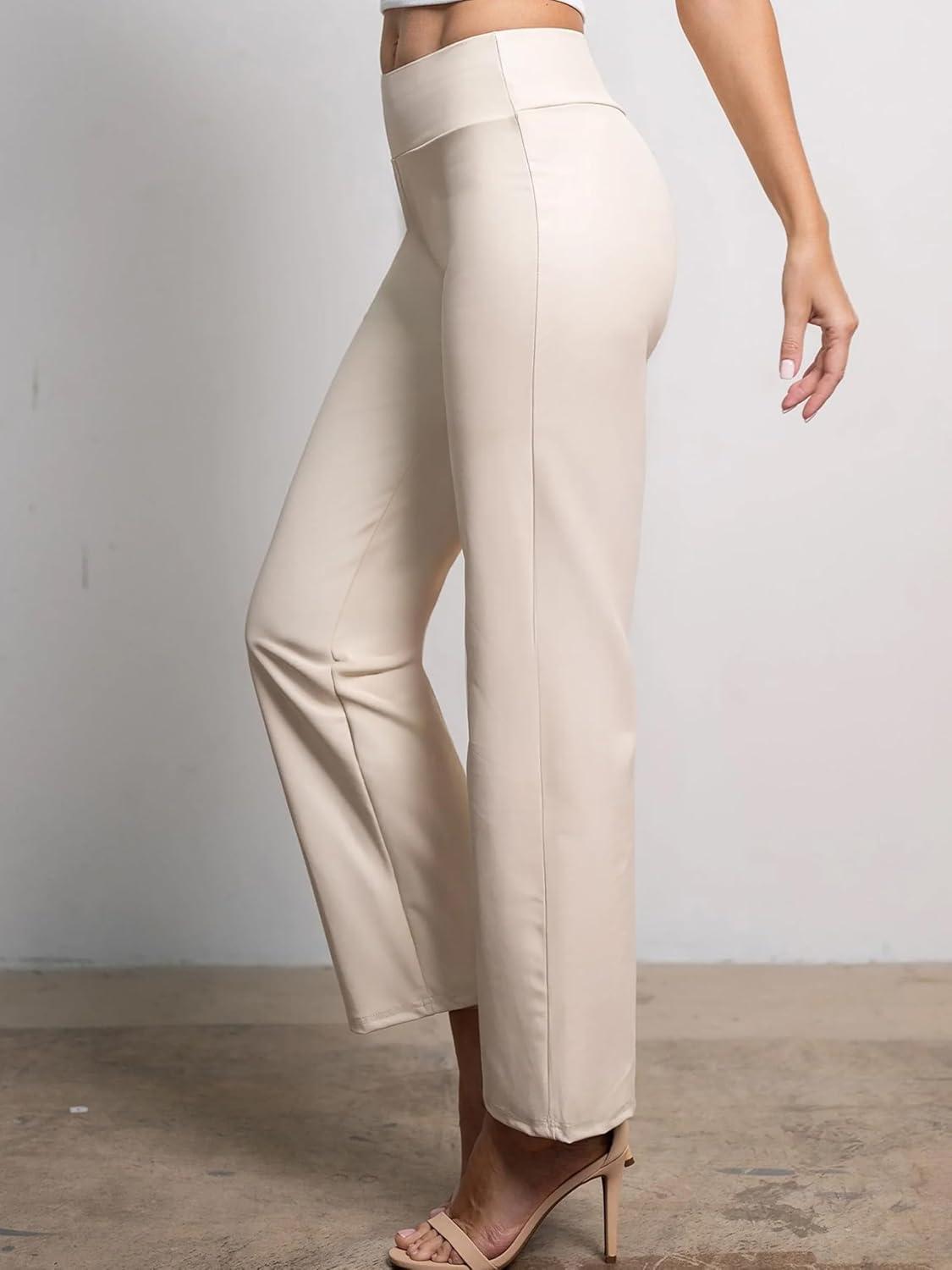 imageConceited Luxe Leggings Velvet or Vegan Leather Plus Size AvailableBeige Nude