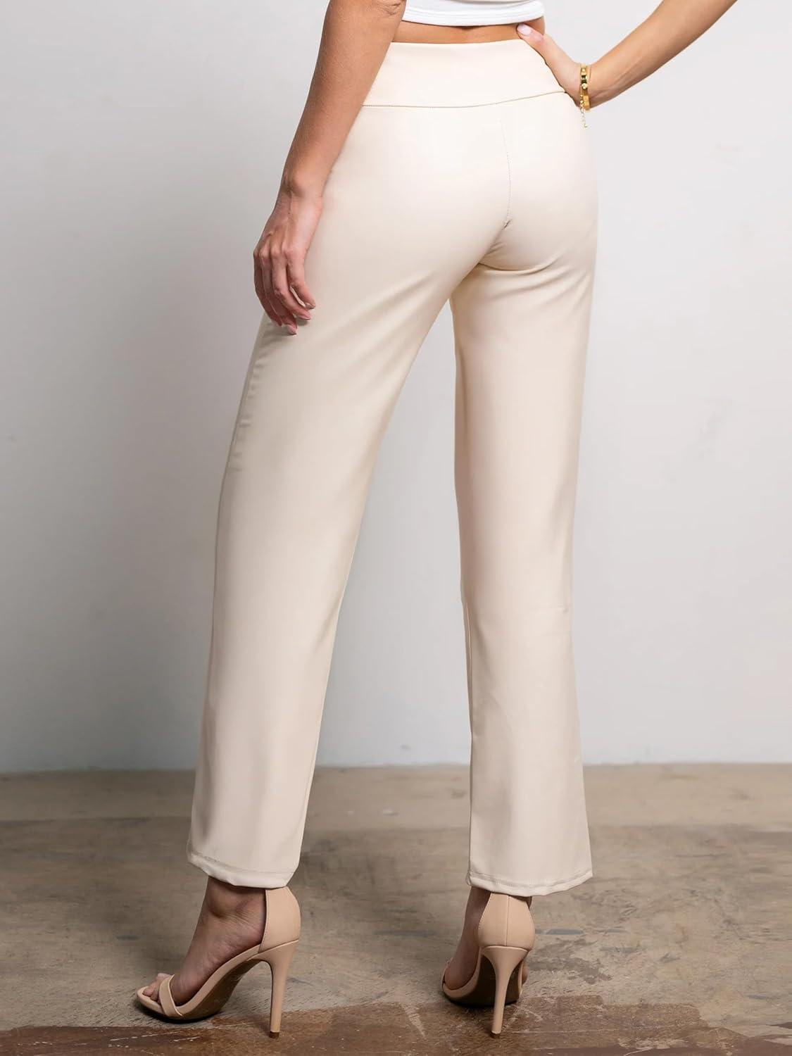 imageConceited Luxe Leggings Velvet or Vegan Leather Plus Size AvailableBeige Nude