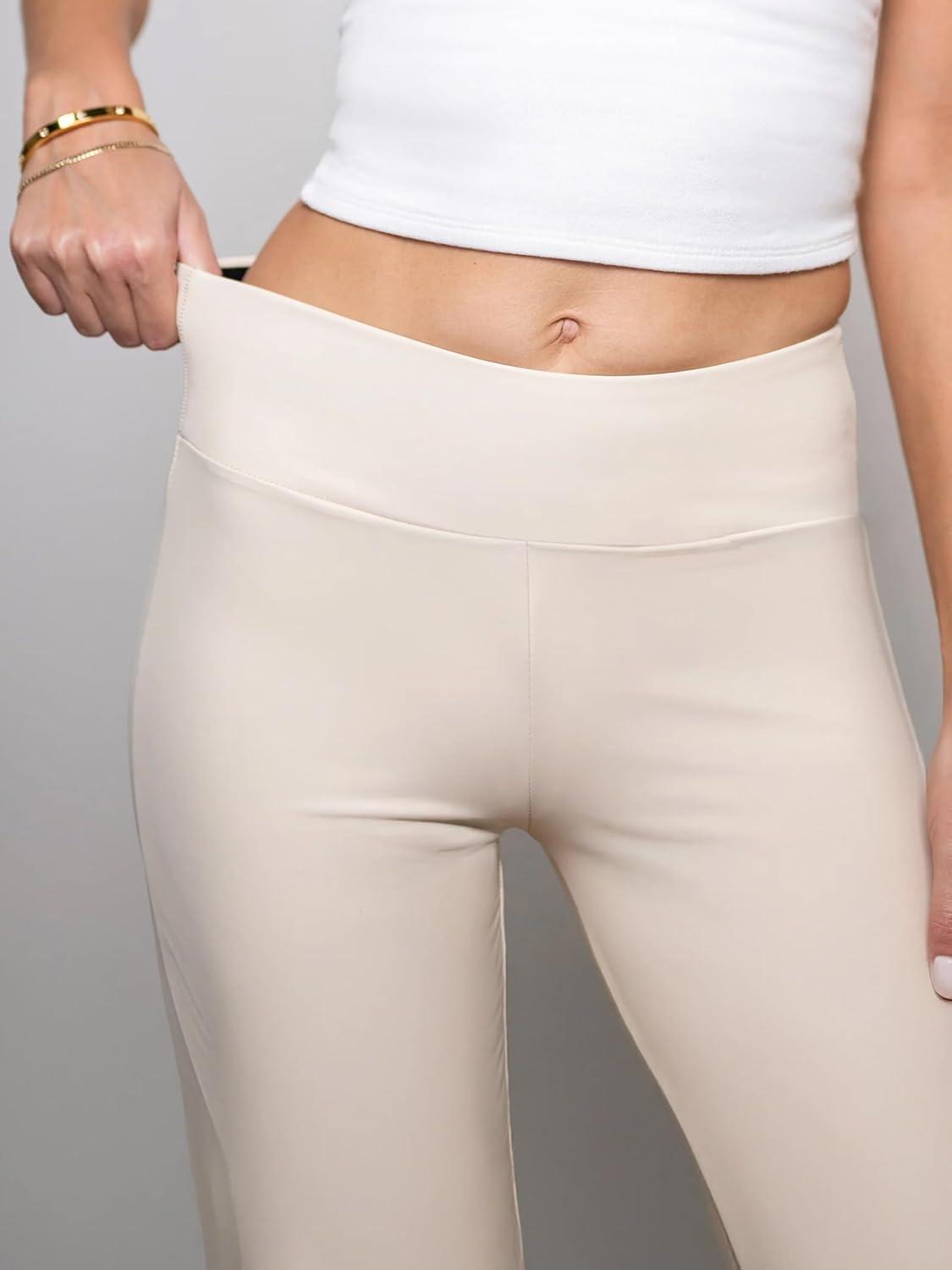 imageConceited Luxe Leggings Velvet or Vegan Leather Plus Size AvailableBeige Nude