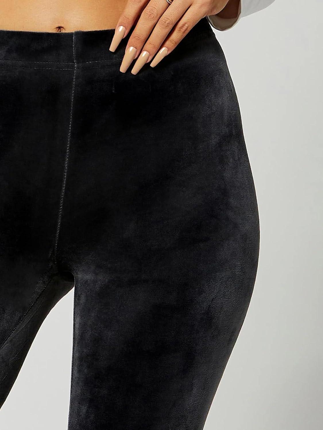 imageConceited Luxe Leggings Velvet or Vegan Leather Plus Size AvailableBlack