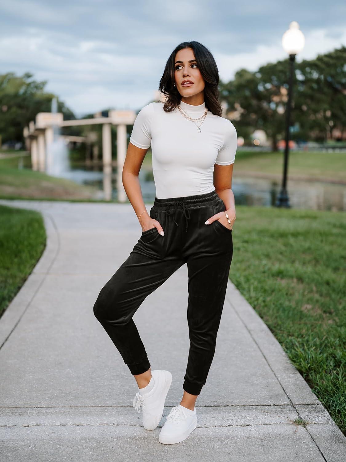 imageConceited Luxe Leggings Velvet or Vegan Leather Plus Size AvailableBlack