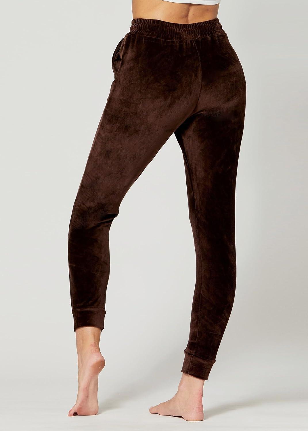 imageConceited Luxe Leggings Velvet or Vegan Leather Plus Size AvailableBrown