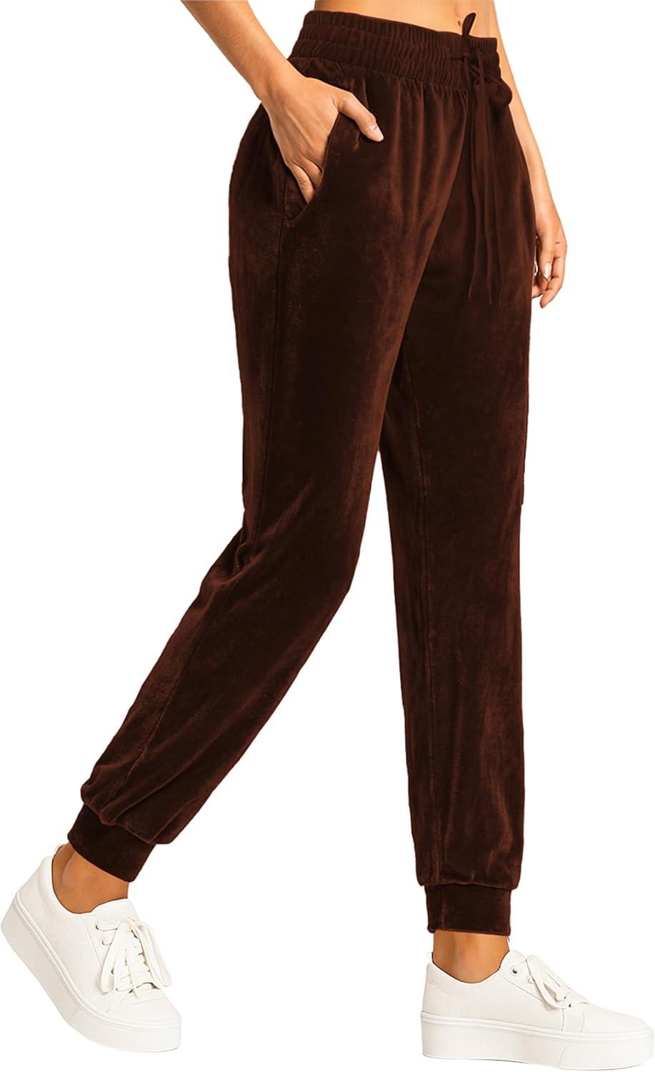 imageConceited Luxe Leggings Velvet or Vegan Leather Plus Size AvailableBrown