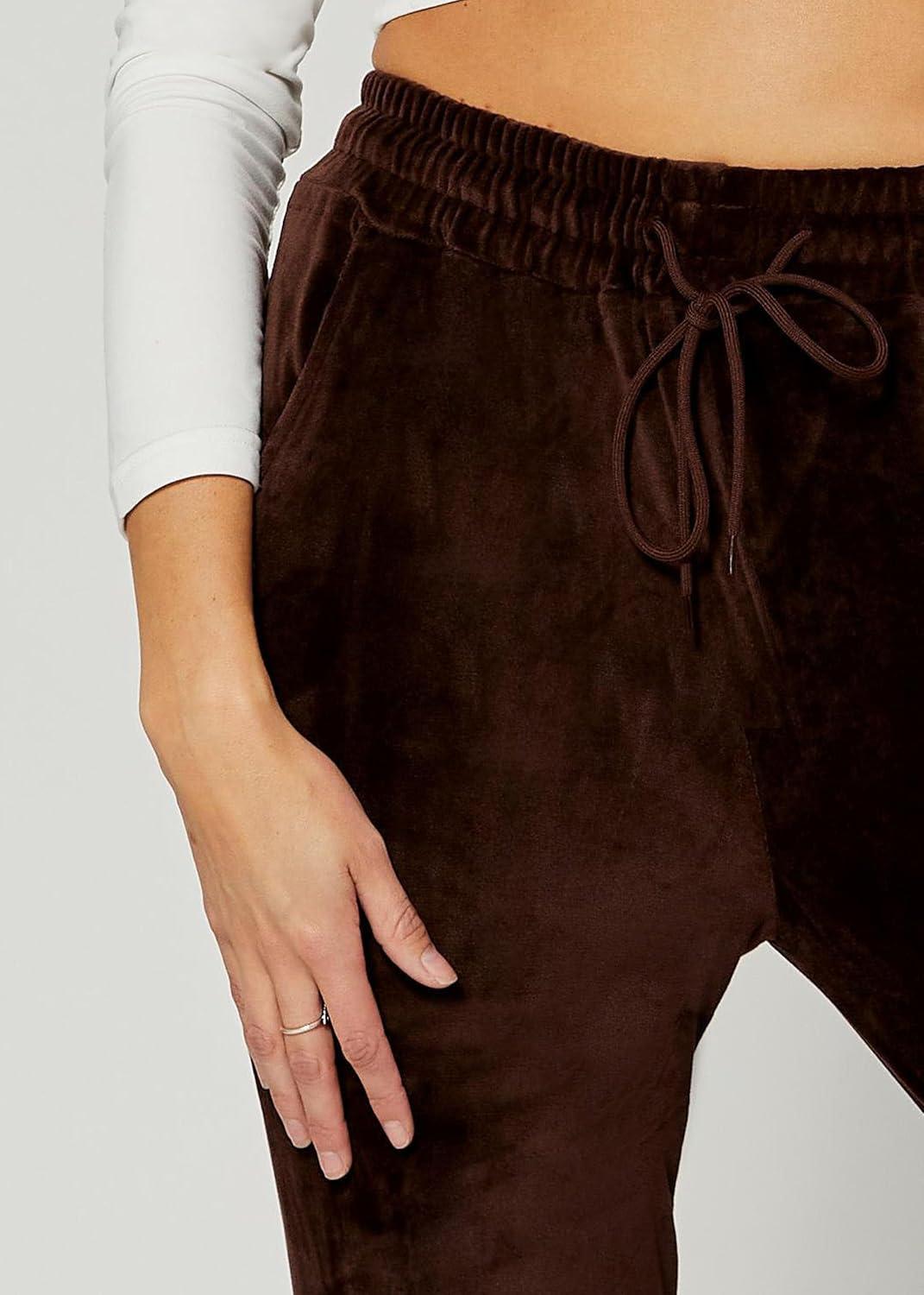 imageConceited Luxe Leggings Velvet or Vegan Leather Plus Size AvailableBrown