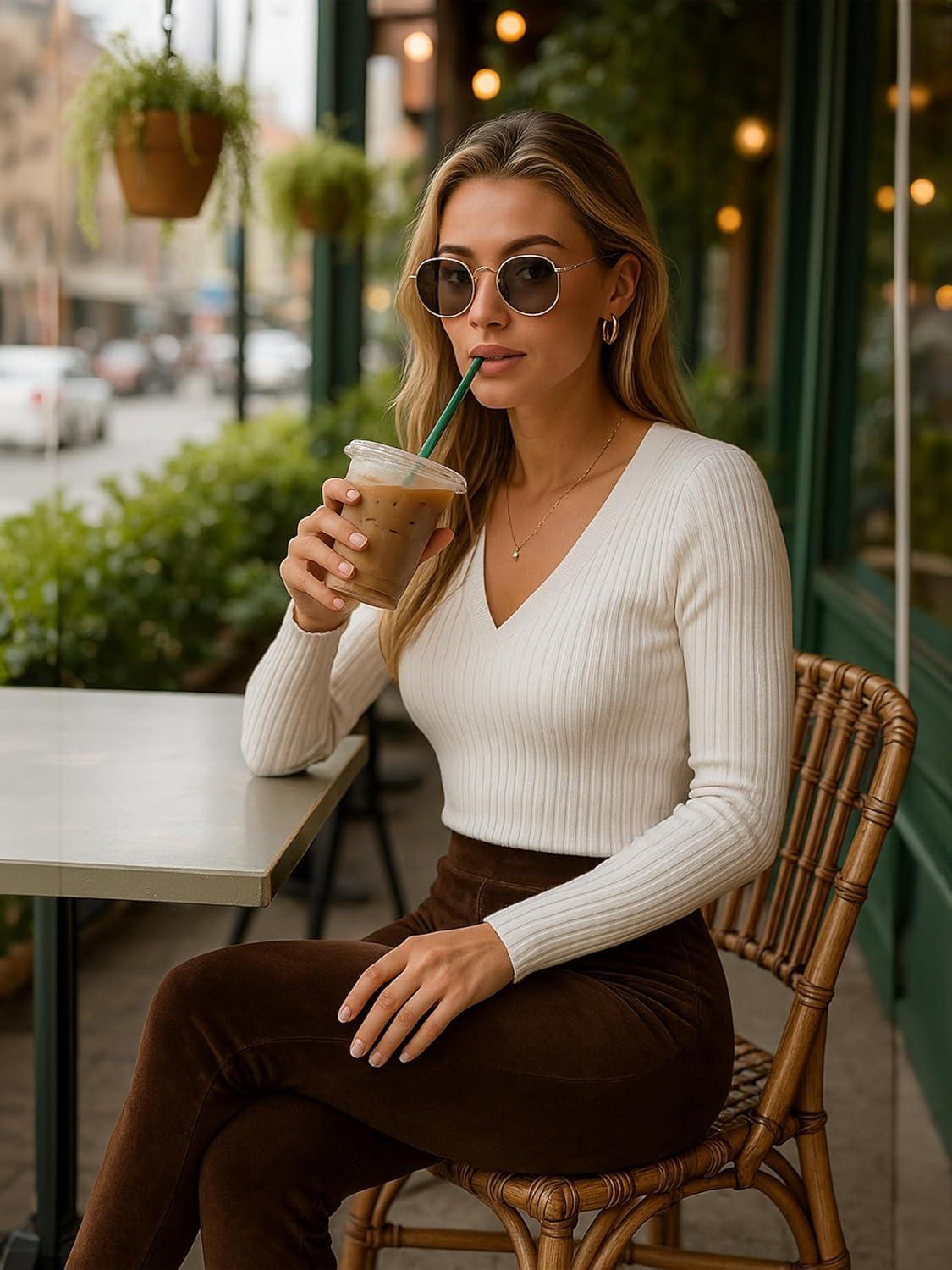 imageConceited Luxe Leggings Velvet or Vegan Leather Plus Size AvailableBrown