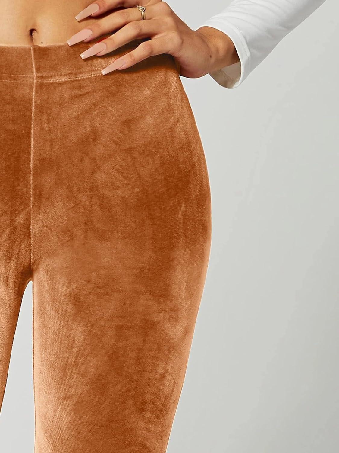 imageConceited Luxe Leggings Velvet or Vegan Leather Plus Size AvailableMocha