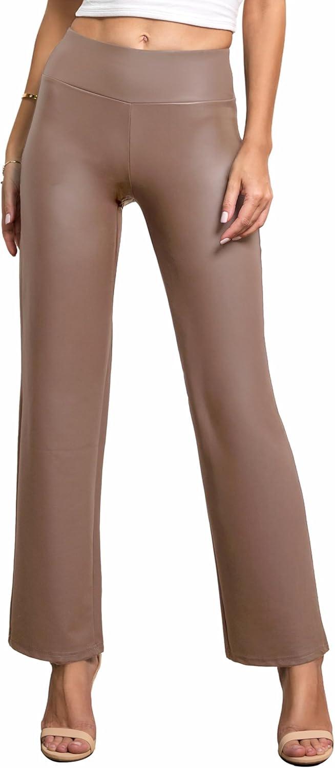 imageConceited Luxe Leggings Velvet or Vegan Leather Plus Size AvailableMocha
