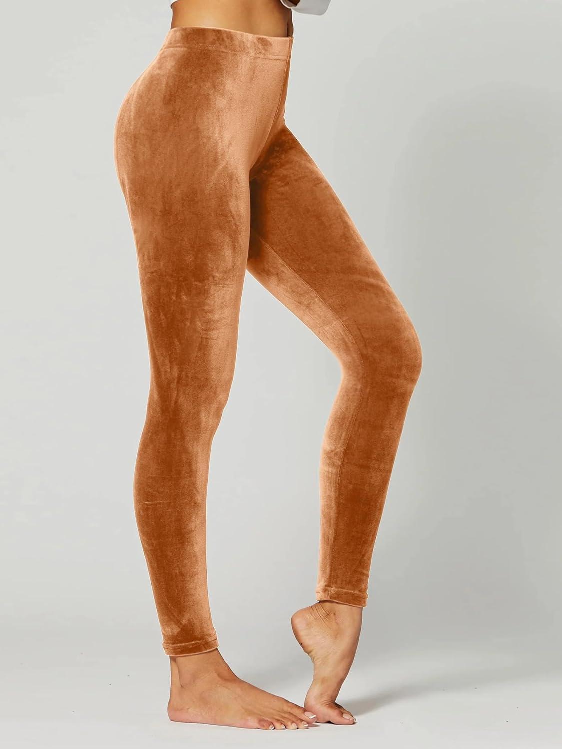 imageConceited Luxe Leggings Velvet or Vegan Leather Plus Size AvailableMocha