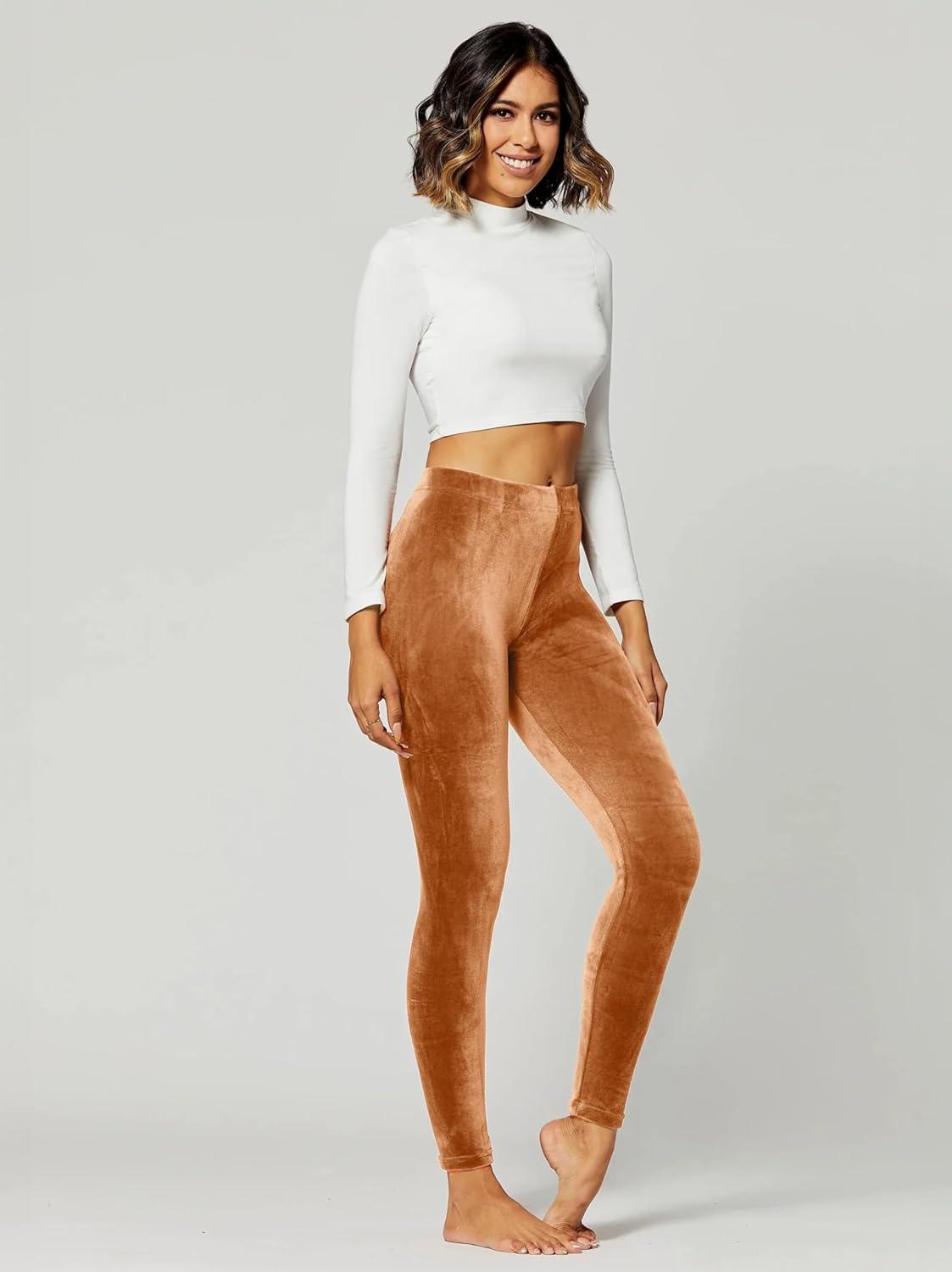 imageConceited Luxe Leggings Velvet or Vegan Leather Plus Size AvailableMocha