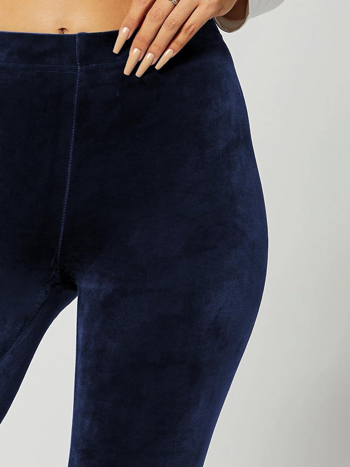 imageConceited Luxe Leggings Velvet or Vegan Leather Plus Size AvailableNavy Blue