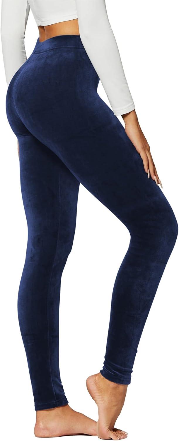 imageConceited Luxe Leggings Velvet or Vegan Leather Plus Size AvailableNavy Blue