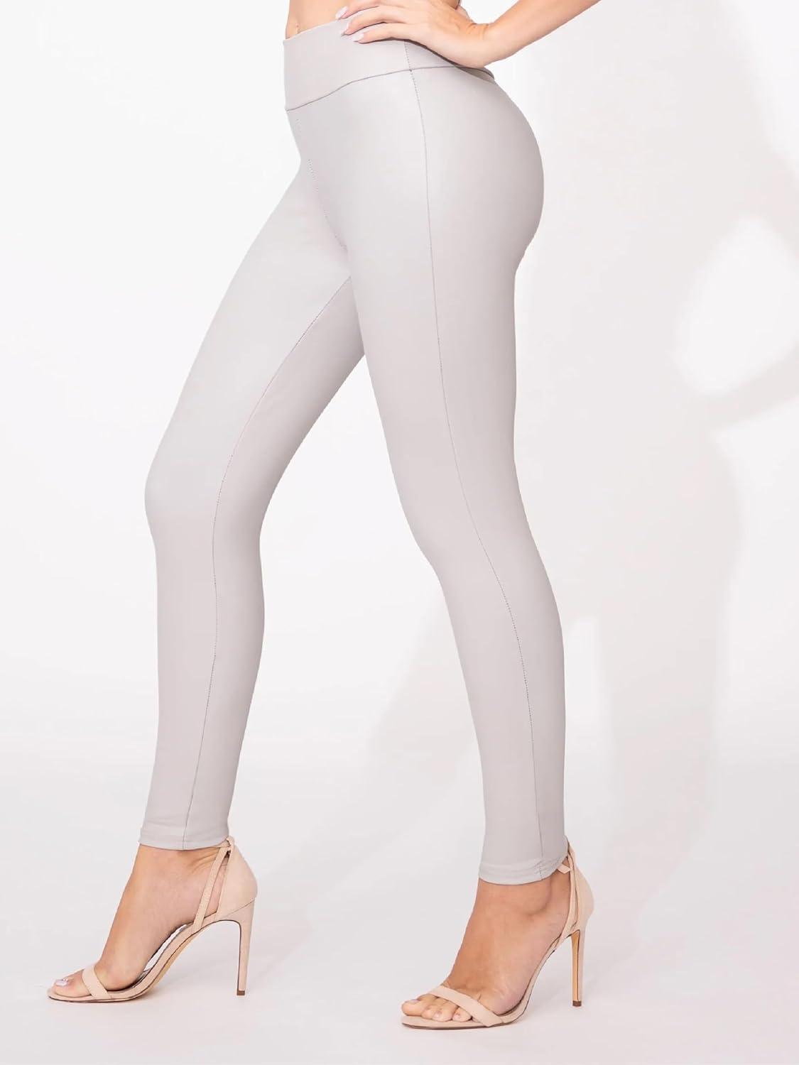 imageConceited Luxe Leggings Velvet or Vegan Leather Plus Size AvailableOffwhite
