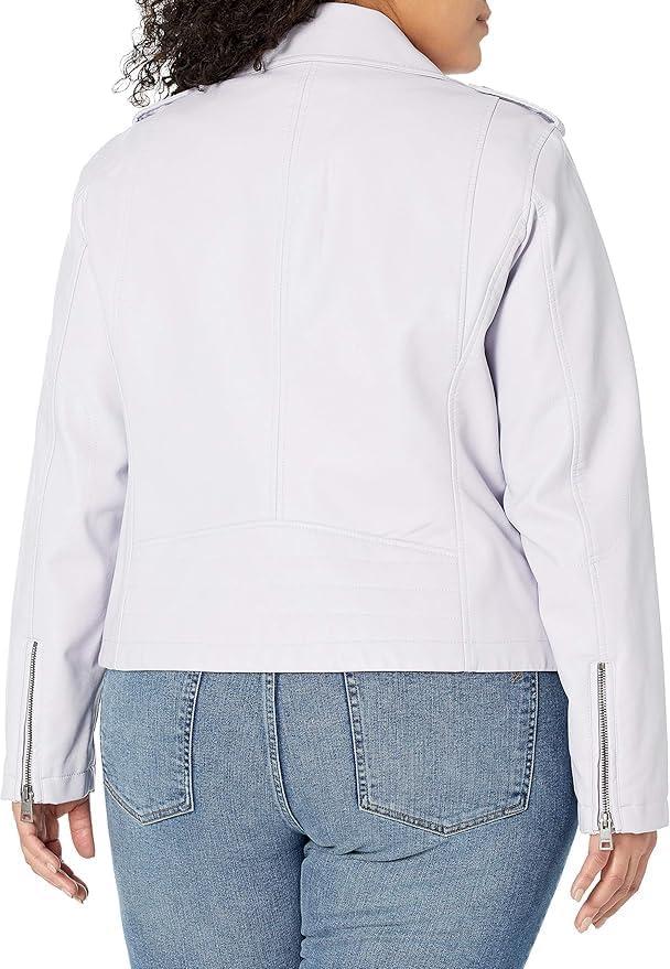 imageLevis womens The Classic Faux Leather Moto Jacket Regular amp Plus SizeLilac