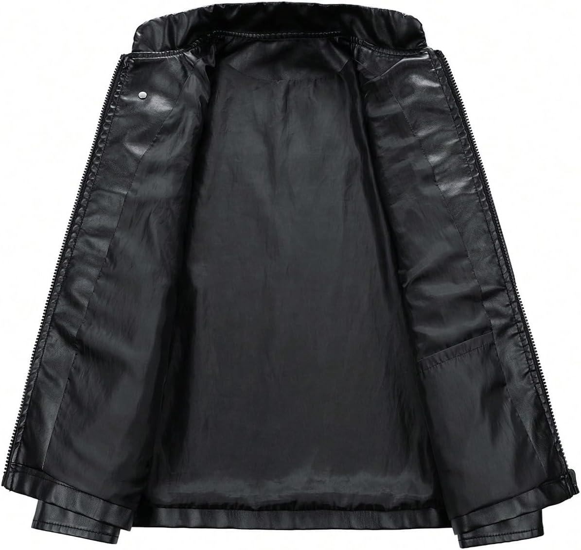 imageSOLY HUX Womens Faux Leather Motorcycle Jacket Y2k Racing Graphic Bomber Jackets Coat StreetwearBlack Graphic