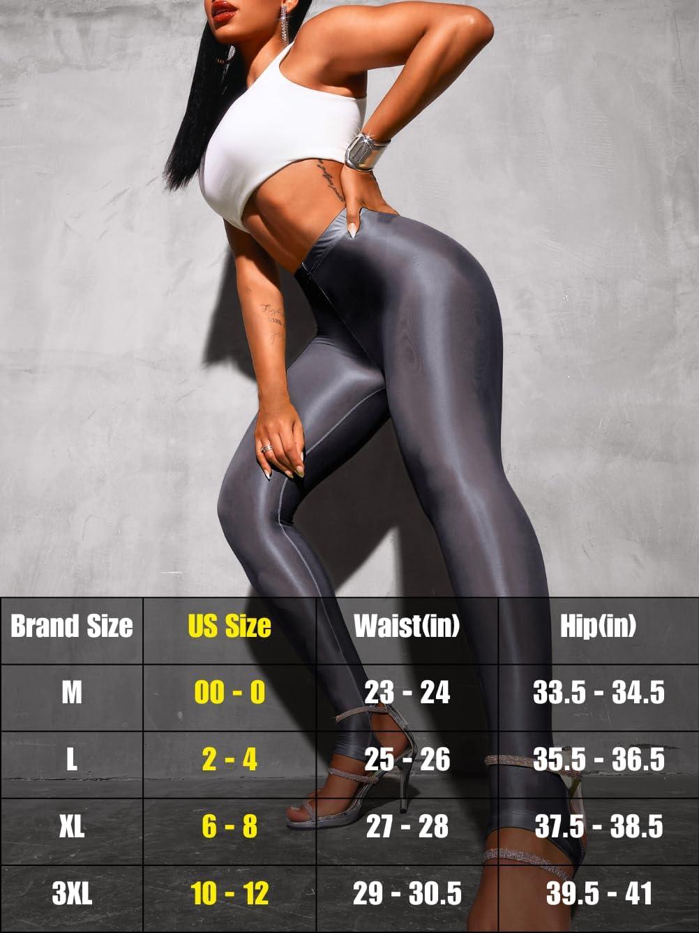 imageShiny Leggings for Women Rave Party Outfits Sexy Sheer Stirrup Pants High Waist Waisted See Through Mesh TightsGrey