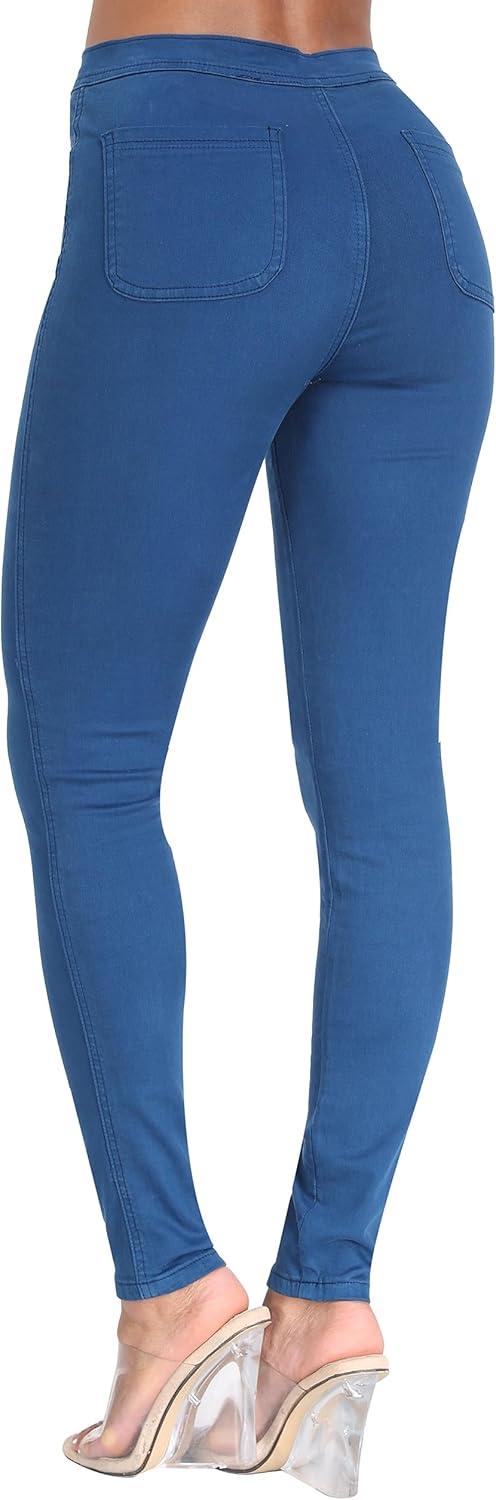 imageWAYRUNZ Womens High Waisted Pants Stretch Legging Jeans072ocean Blue