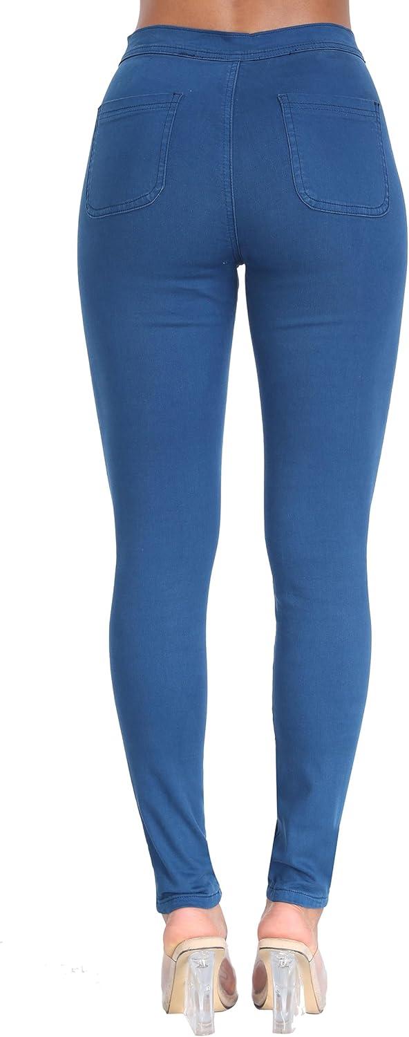 imageWAYRUNZ Womens High Waisted Pants Stretch Legging Jeans072ocean Blue
