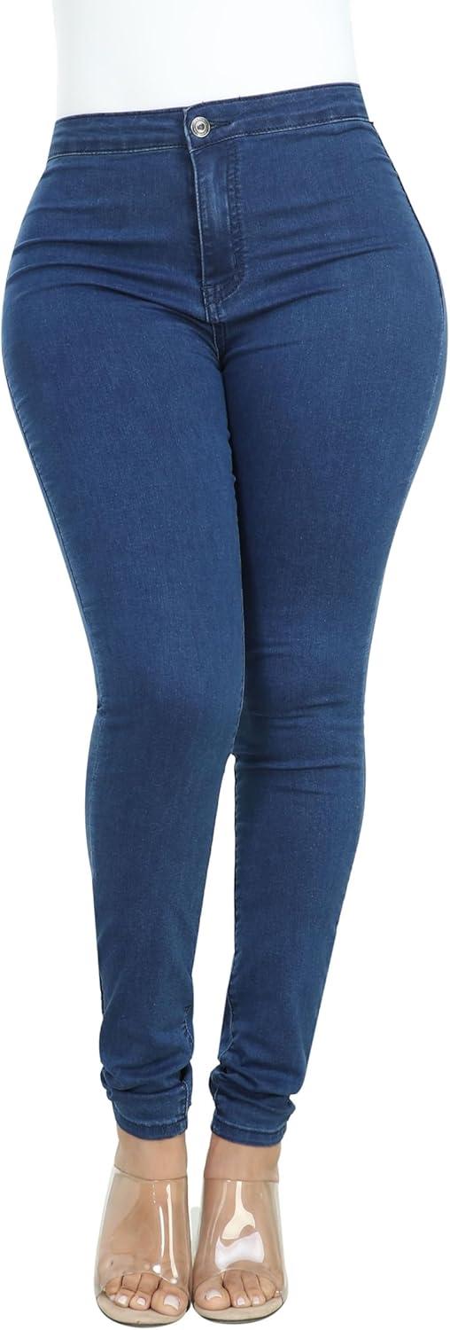 imageWAYRUNZ Womens High Waisted Pants Stretch Legging Jeans089dark Blue