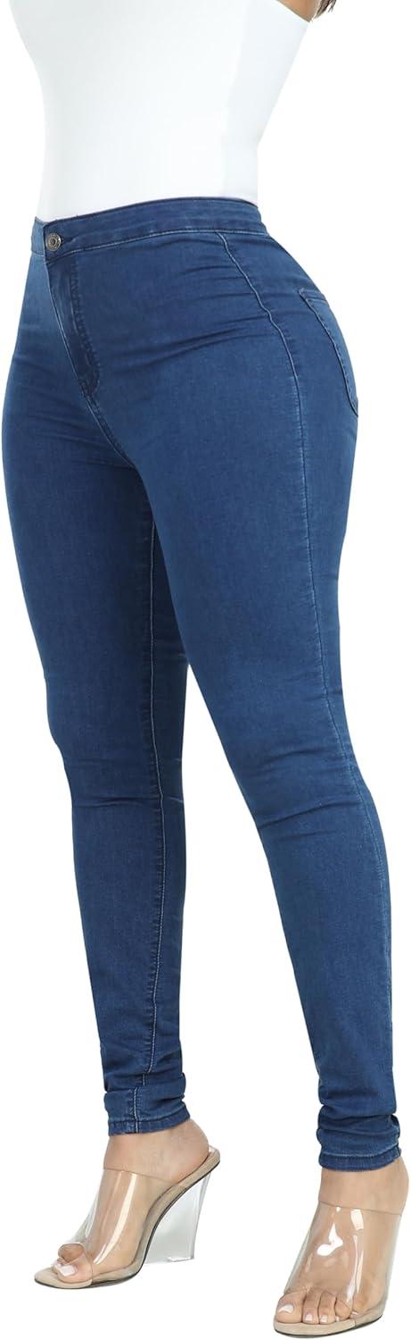 imageWAYRUNZ Womens High Waisted Pants Stretch Legging Jeans089dark Blue
