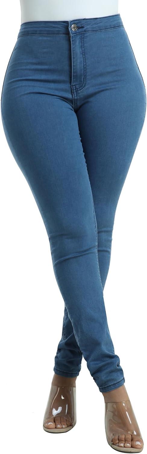 imageWAYRUNZ Womens High Waisted Pants Stretch Legging Jeans089light Blue