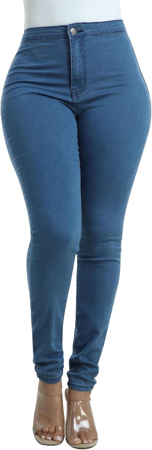 imageWAYRUNZ Womens High Waisted Pants Stretch Legging Jeans089light Blue