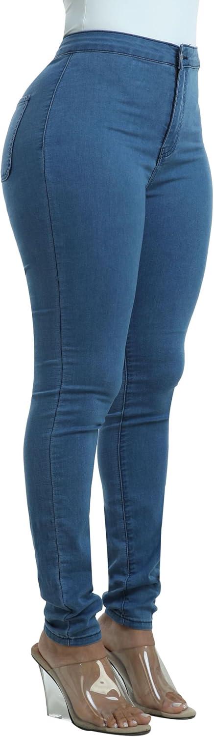 imageWAYRUNZ Womens High Waisted Pants Stretch Legging Jeans089light Blue