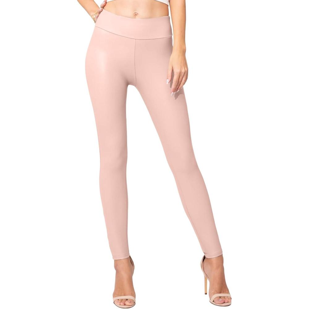 imageConceited Luxe Leggings Velvet or Vegan Leather Plus Size AvailableMauve