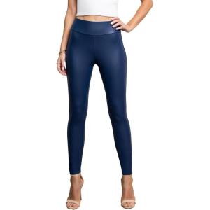 Conceited Luxe Leggings – Velvet or Vegan Leather (Plus Size Available)(Navy Blue)