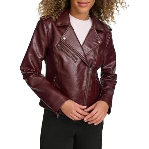 Levi’s womens The Classic Faux Leather Moto Jacket (Regular & Plus Size)(Fig Gloss Pu)