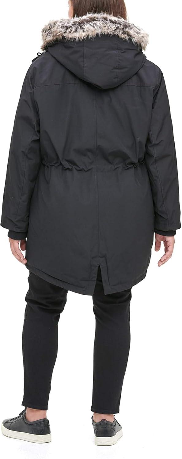 imageLevis Womens Faux Fur Lined Hooded Parka Jacket Regular amp Plus SizesBlack