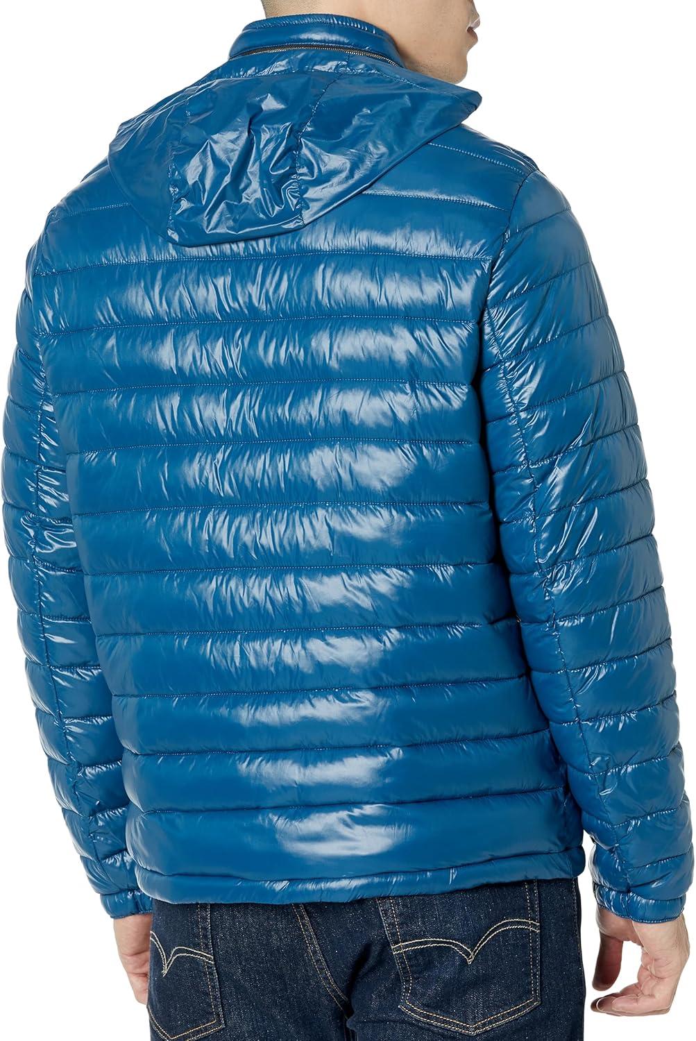 imageTommy Hilfiger mens Wetlook Lightweight Puffer JacketTeal