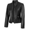 N185 - Black Leather Jacket Women