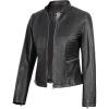 N185 - Distressed Brown Leather Jacket Women