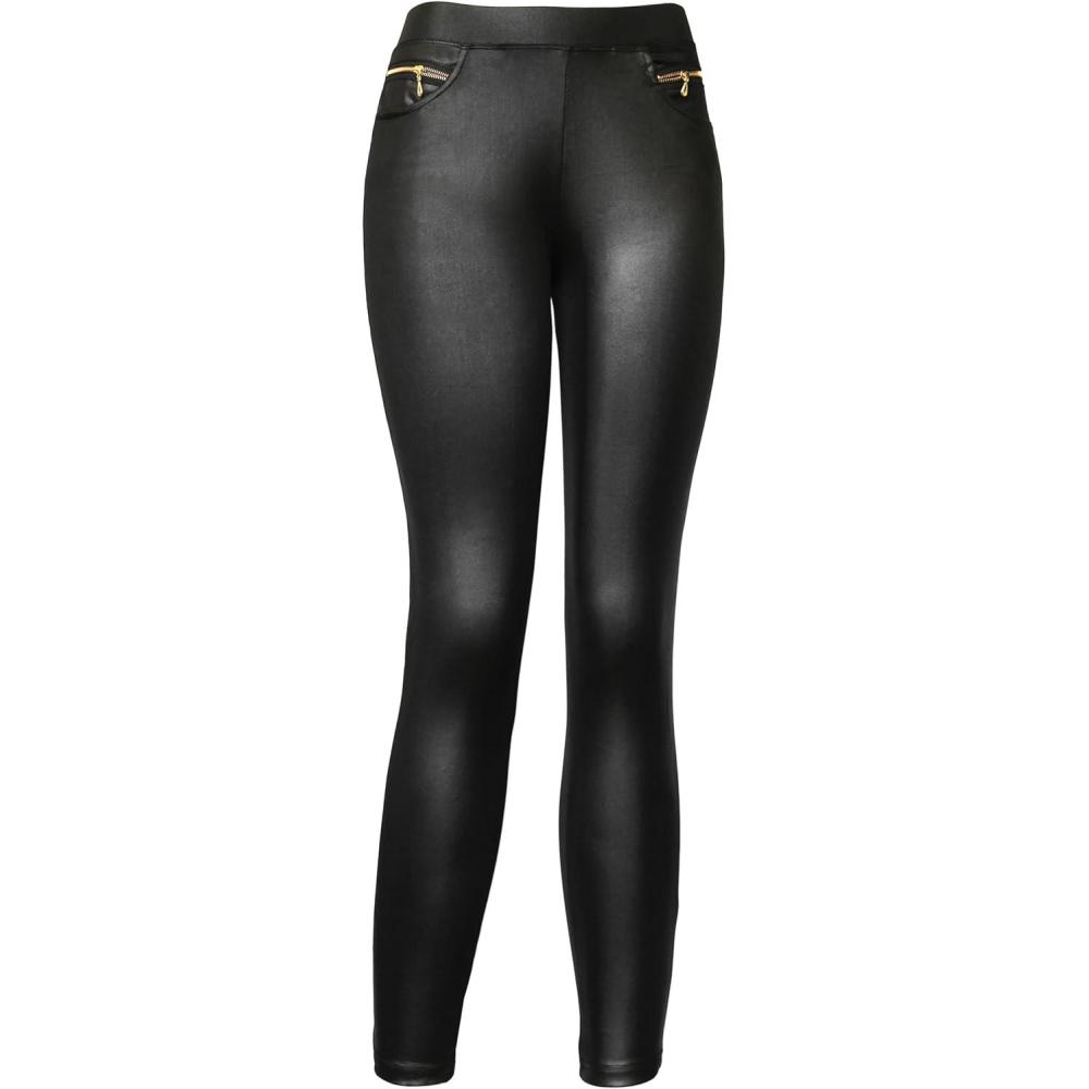 imageKMystic Faux Leather Designs LeggingsClassic