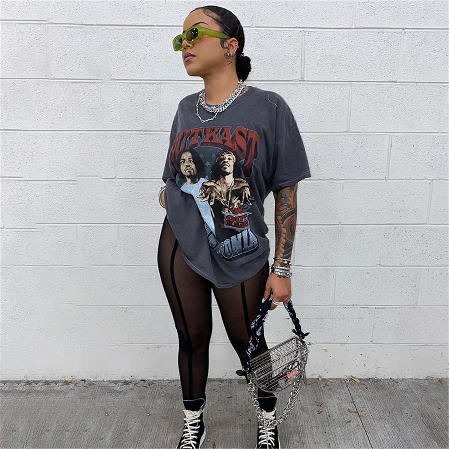 imageAtyfuniby Womens Leggings High Waisted Sexy Skinny Mesh See Through Pants Party ClubwearBlack Legging With Briefs