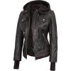 Tralee Hooded Ruboff Leather Jacket