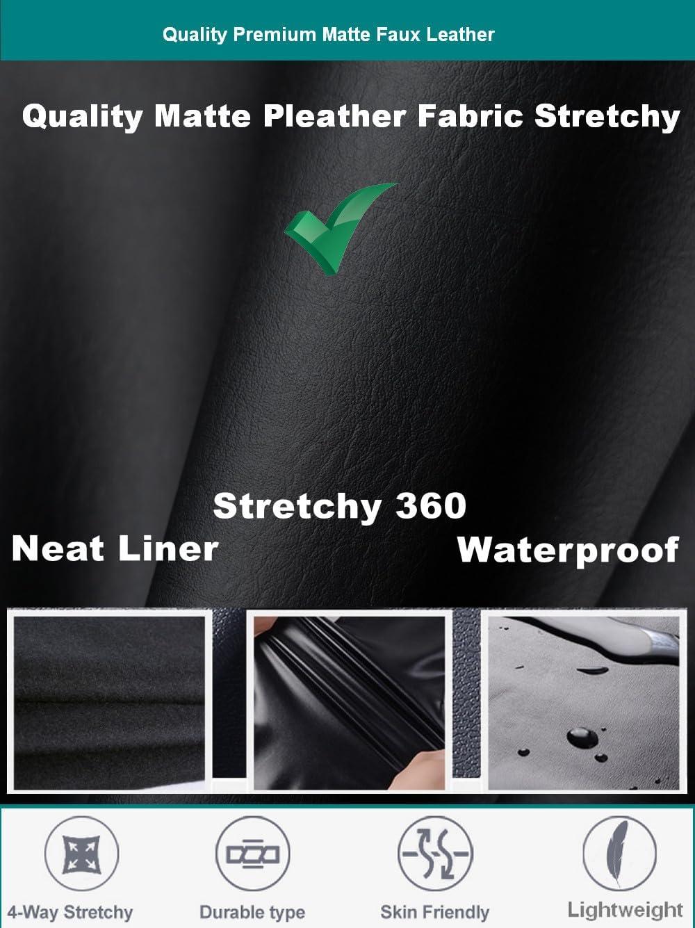 imageAIDAYOU Plus Size Faux Leather Leggings Tummy ControlBlackmatteplus
