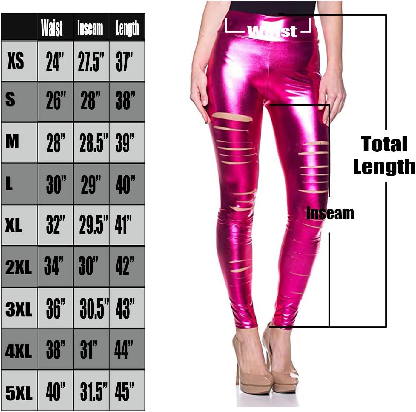 imageWomens J2 Love Faux Leather Ripped LeggingMetallic Fuchsia