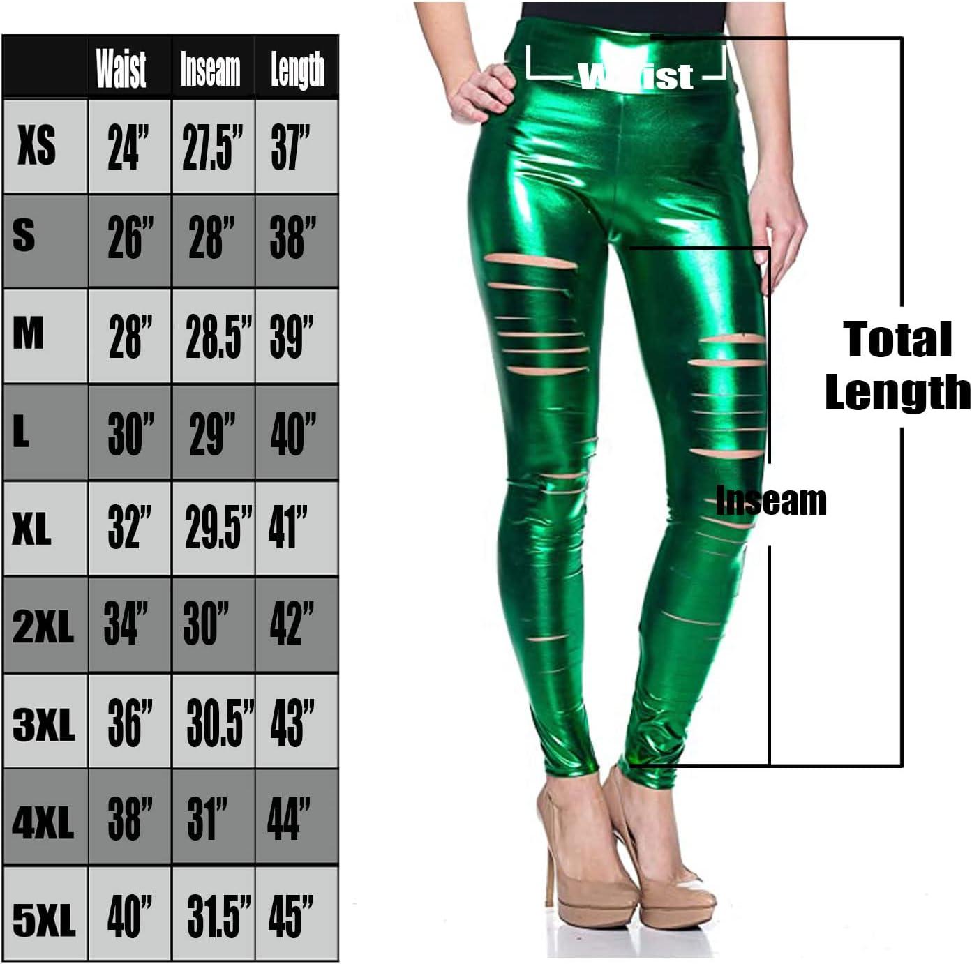 imageWomens J2 Love Faux Leather Ripped LeggingMetallic Green